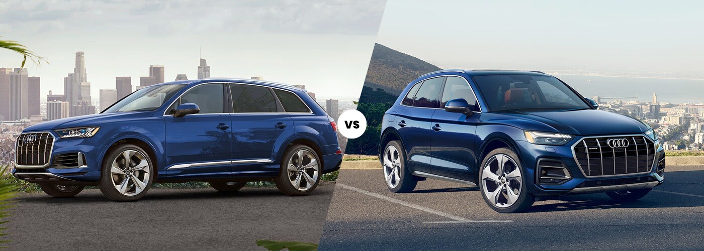 2021 Audi Q7 vs. 2021 Audi Q5