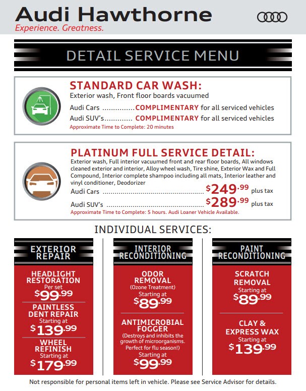 service specials