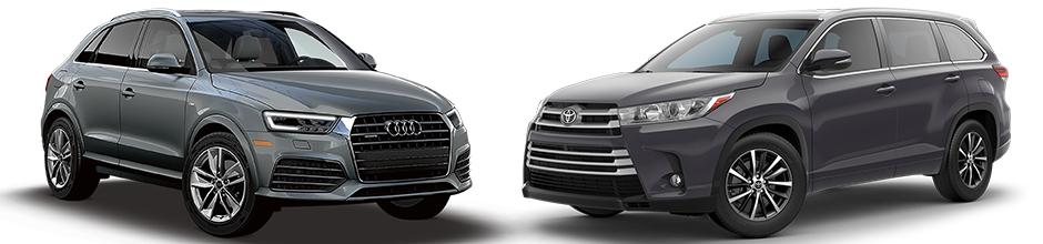2018 Audi Q3 vs 2018 Toyota Highlander