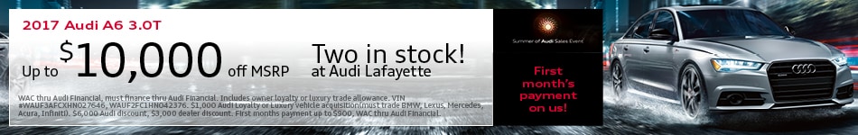 2017 Audi A6 Offer at Audi Lafayette