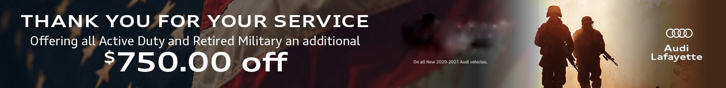 Audi Lafayette Military Discount Offer