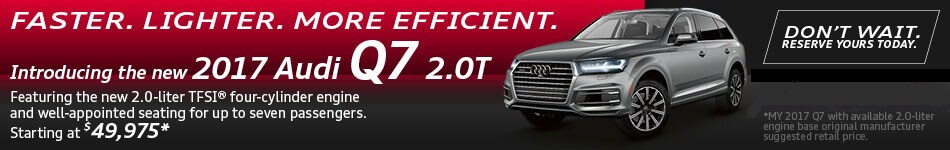 New 2017 Audi Q7 2-liter at Audi Lafayette