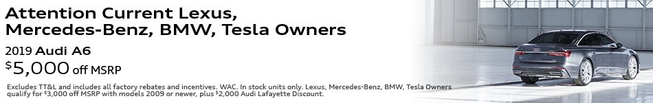 2019 Audi A6 Offer at Audi Lafayette