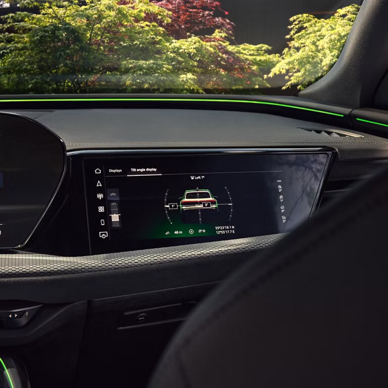 Top-down image showing Audi Q5 parking assist