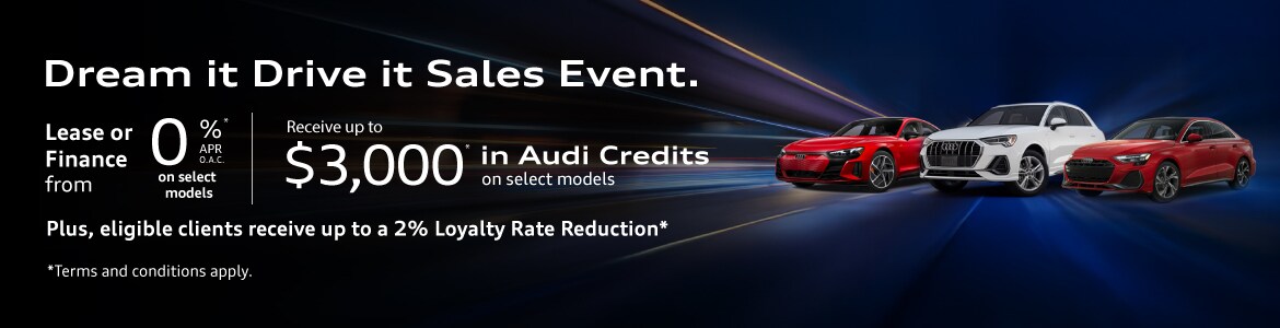 Dream it Drive It Sales Event at Audi Midtown Toronto