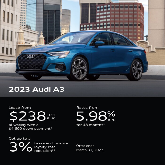 Audi A3 at Audi Midtown Toronto