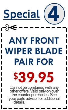 Any front wiper blade pair Any front wiper blade pair