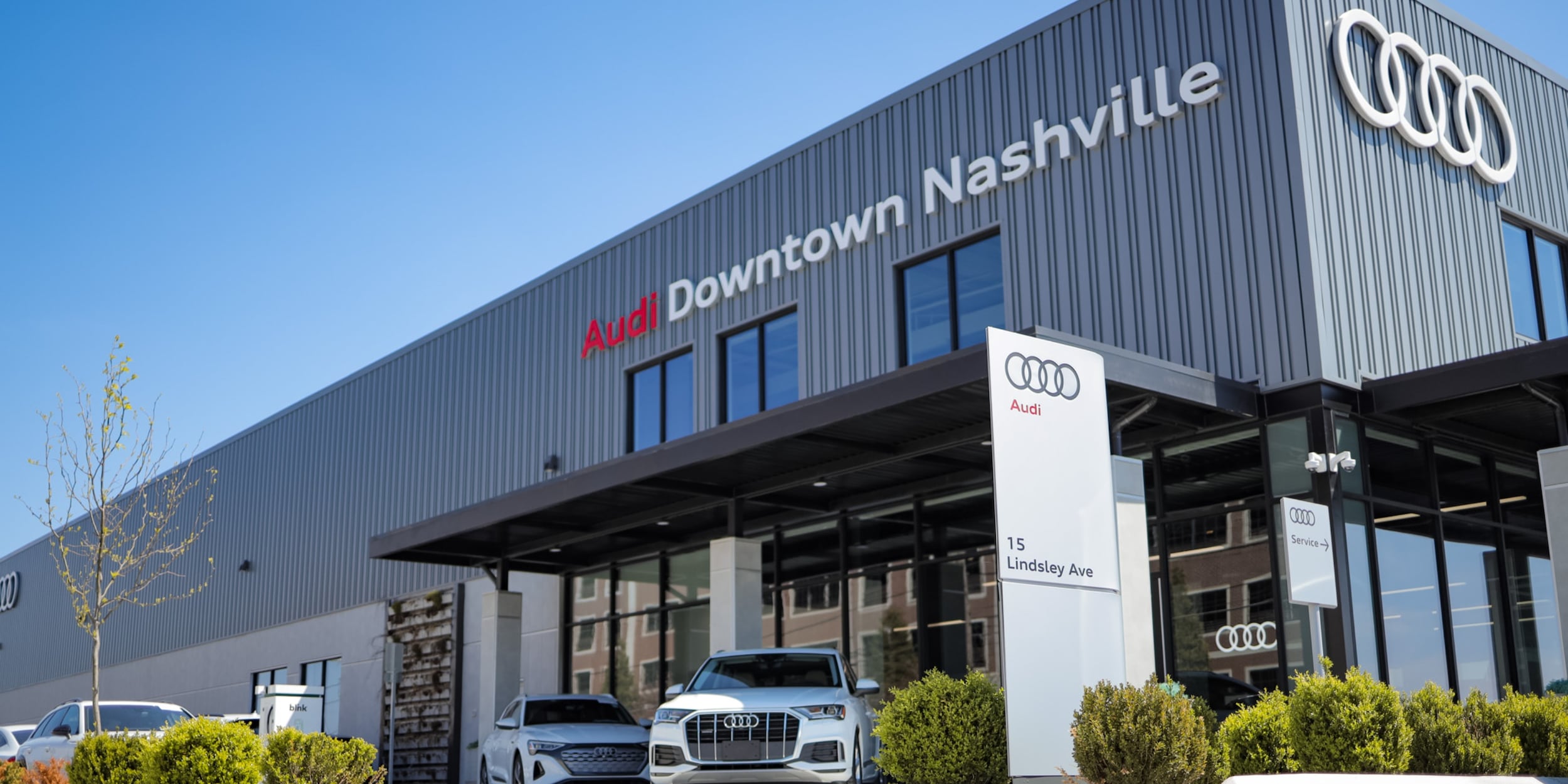 Audi Downtown Nashville Storefront of Audi Nashville's Downtown Nashville location