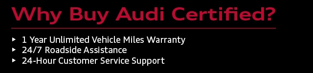 Why Buy Audi Certified