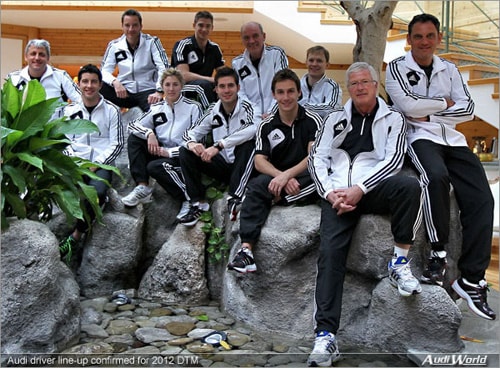 Audi driver line-up confirmed for 2012 DTM