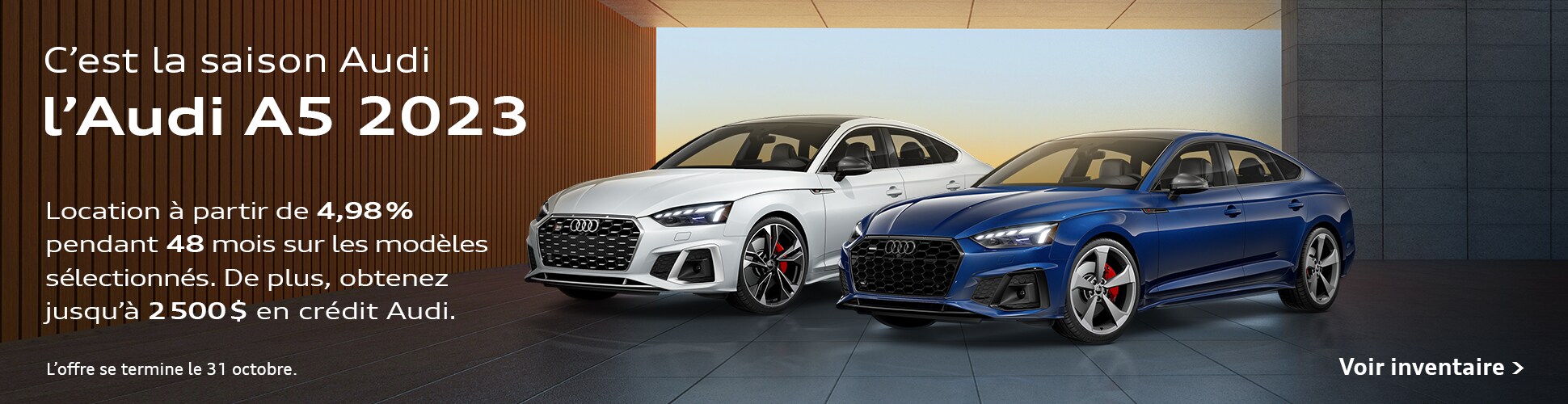 Audi A5 promotions à Audi Ottawa