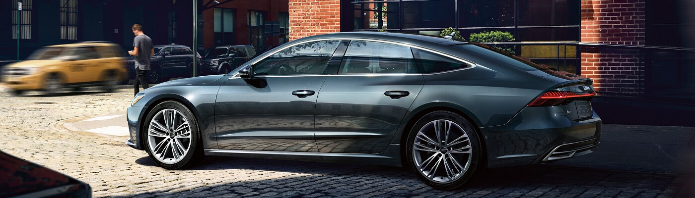 Audi A7 Audi A7 Premium driving in a city