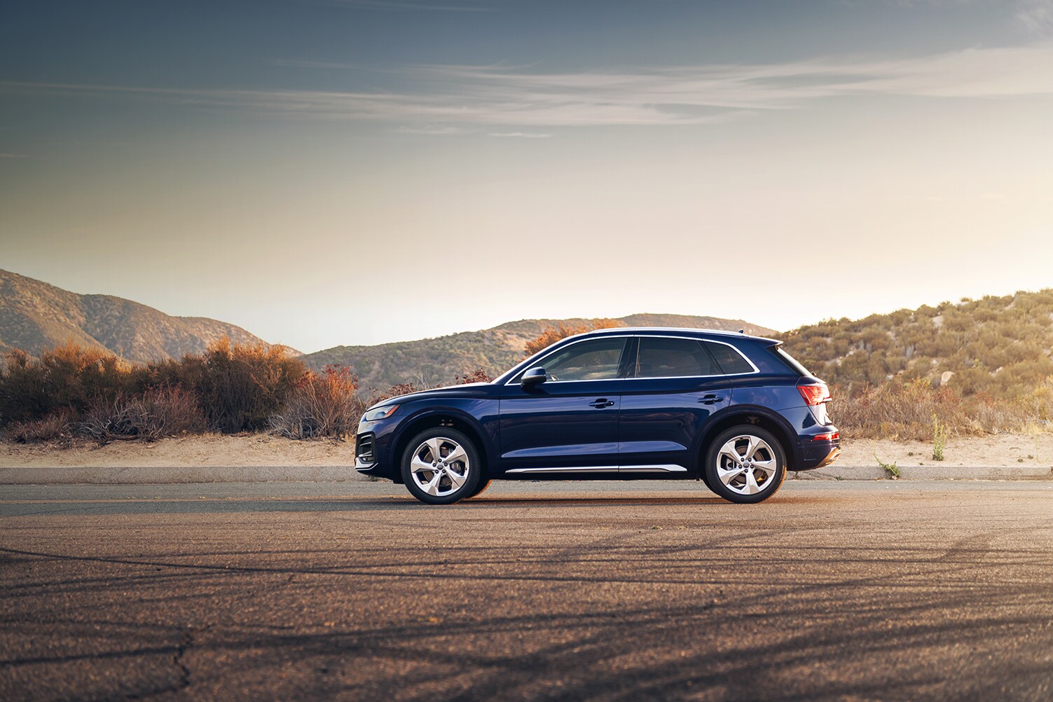 Model Features of the 2021 Audi Q5 at Audi Owings Mills | 2021 Audi Q5 profile view