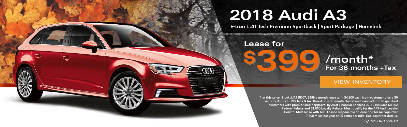 Audi Palo Alto A3 etron October Special