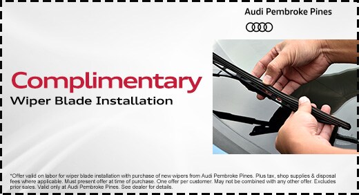 Complimentary Wiper Blade Installation