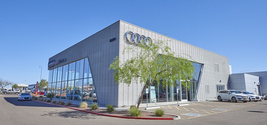 Phoenix Area Audi Dealership Exterior view of Audi Serving Phoenix