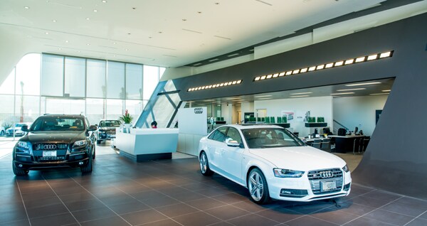 How do you find location information for an Audi dealership?