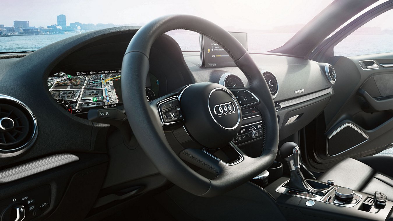 2017_Audi_A3_sedan_technology_front_interior