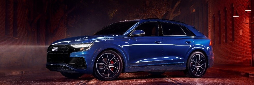 2019 Audi Q8 - Blue - Side View