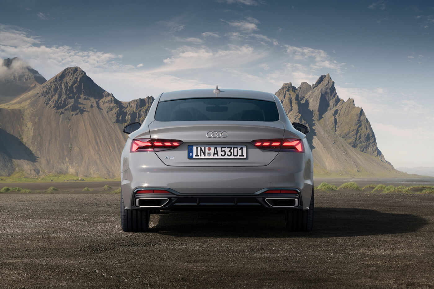vue arrière de la Audi A5 2022