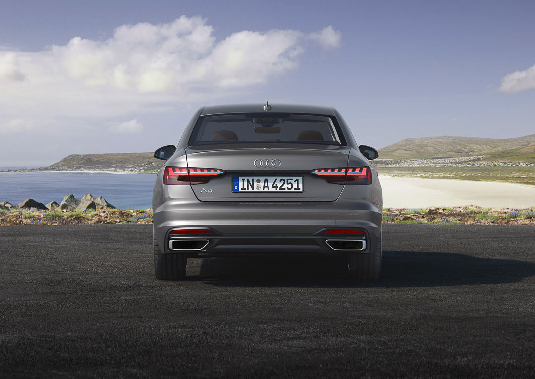 vue arrière de la Audi A4 2022