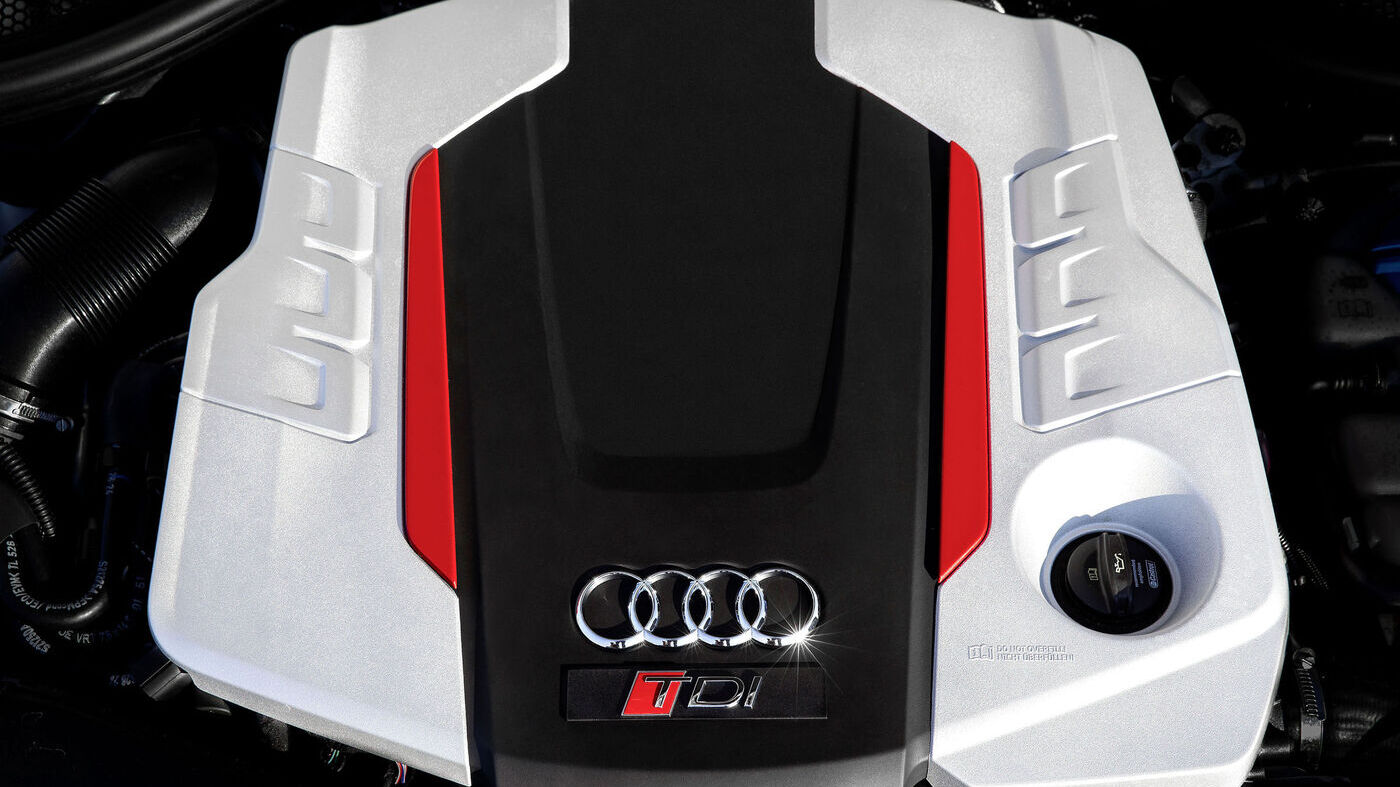 vue gros plan moteur Audi A6 2022