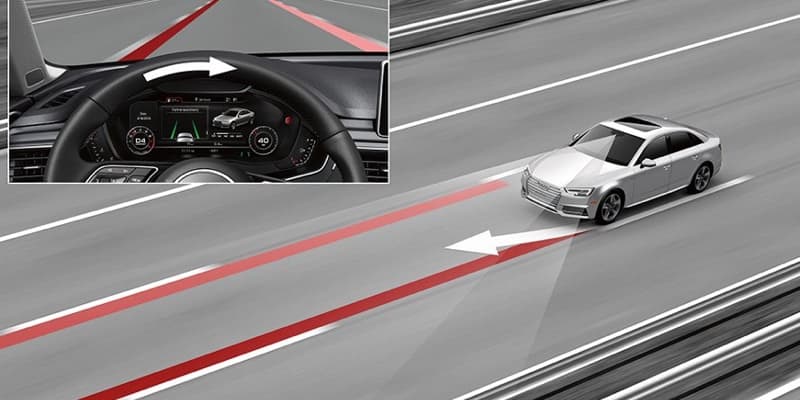 2018 Audi A4 Active lane assist