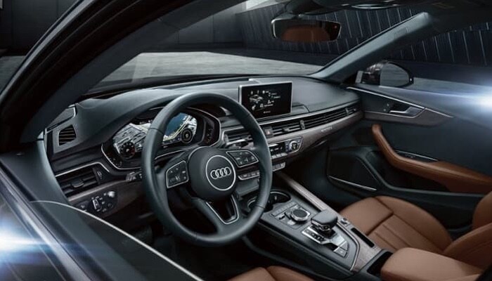 2018 Audi A4 Three-Spoke Multi-function Steering Wheel