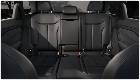 Audi Q3 rear bench seats in black leather
