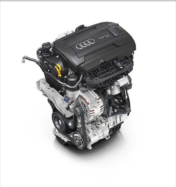 Cutaway view of the Audi A3 turbocharged 2.0-liter engine