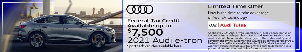 Audi Electric Vehicles Tax Credits at Audi Tulsa