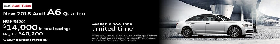 New 2018 Audi A6 Offer at Audi Tulsa
