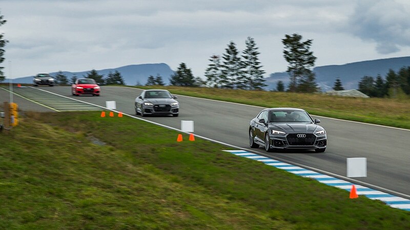 Audi vehicles at Vancouver Island Motorsport Circuit