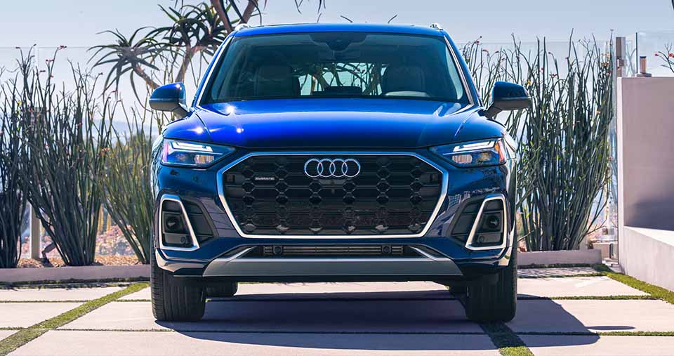 front facing Audi Q5 parked