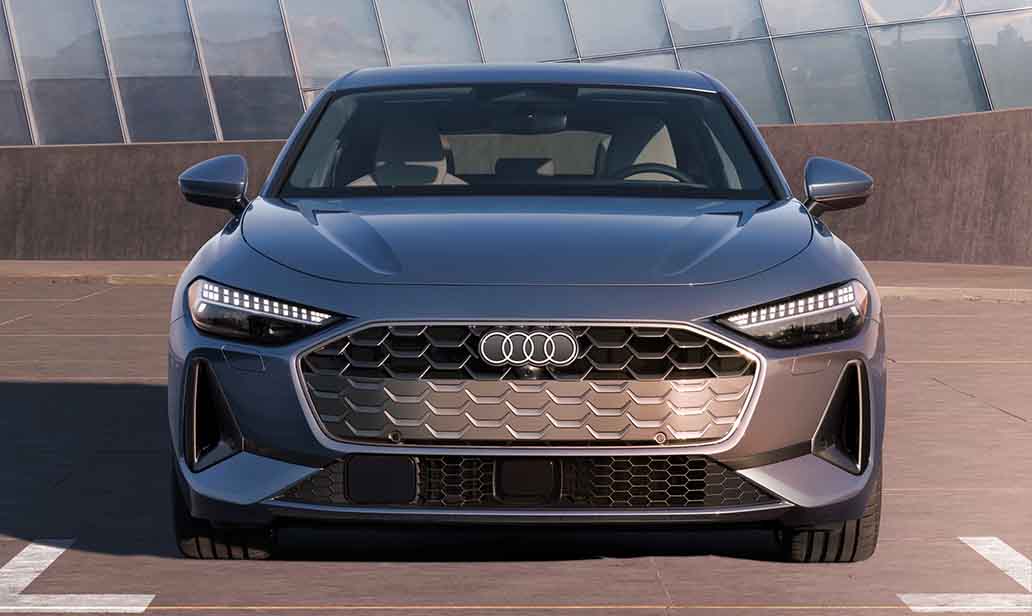 Front facing redesigned all-new 2025 Audi A5