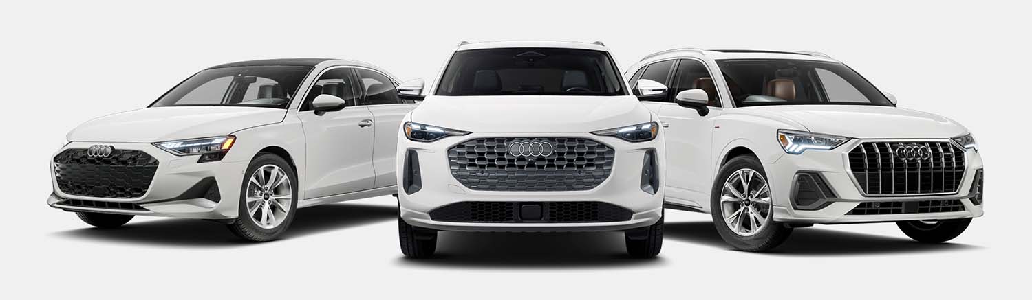 Audi A3, Q5, and Q3 lineup
