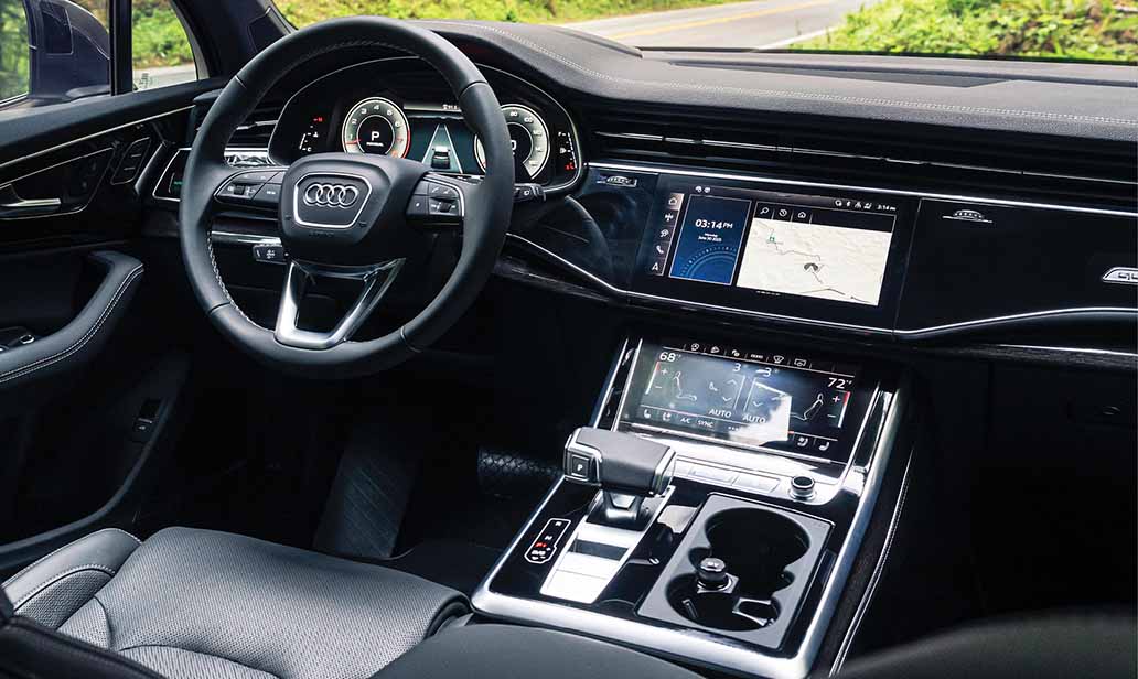 virtual cockpit with interior lighting