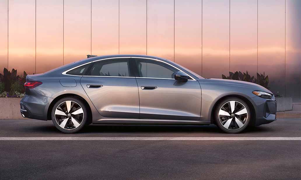 Side profile of the 2025 Audi A5