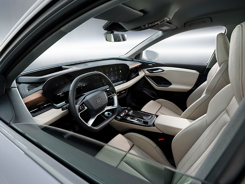2023 Audi Q6 e-tron front driver seat side view