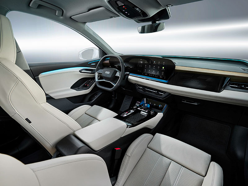 2023 Audi Q6 e-tron front driver side seat right view