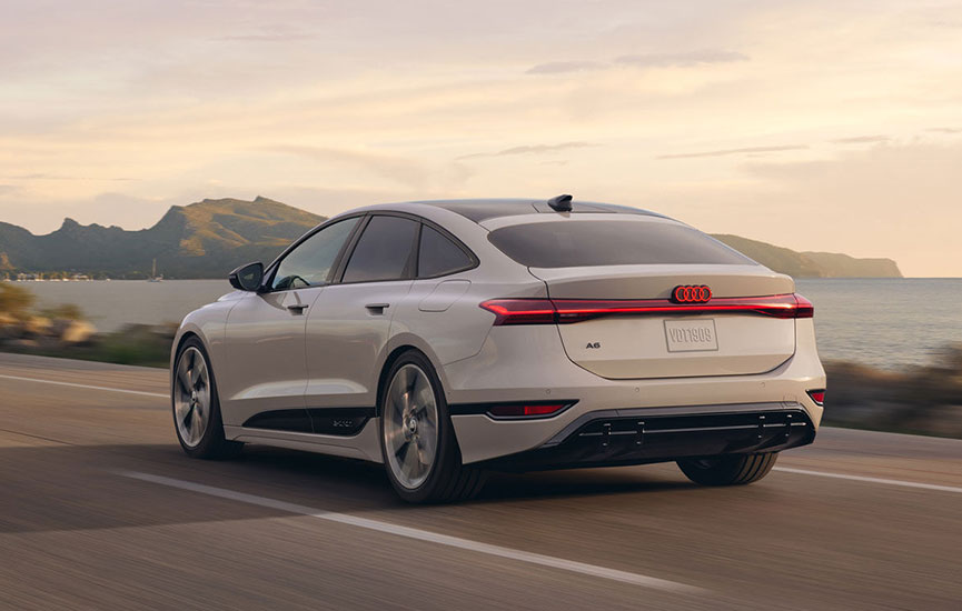 2025 Audi A6 e-tron on the Road