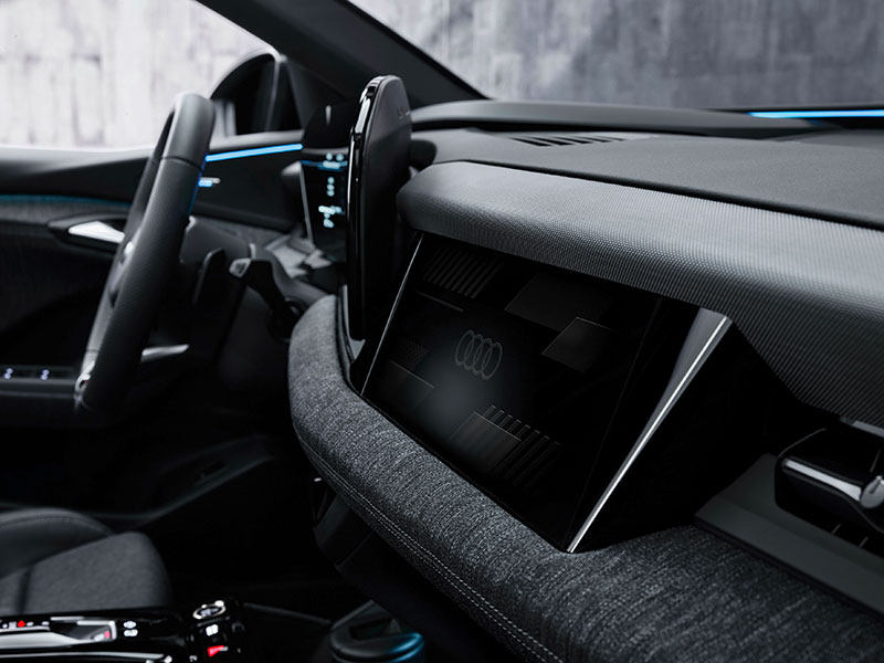 2023 Audi Q6 e-tron console interior