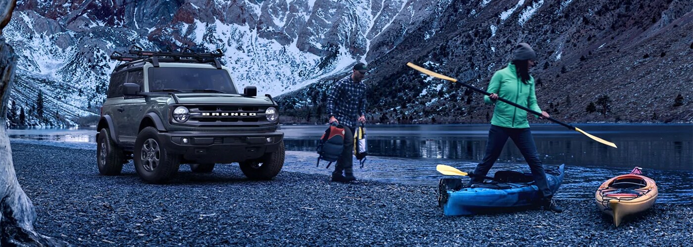 Ford Bronco Parked By Lake