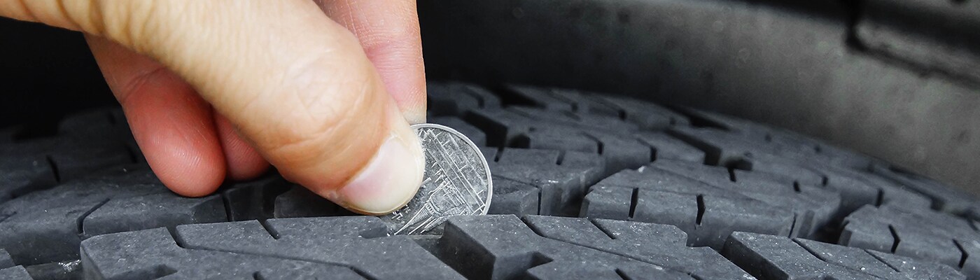 Testing Tire Tread