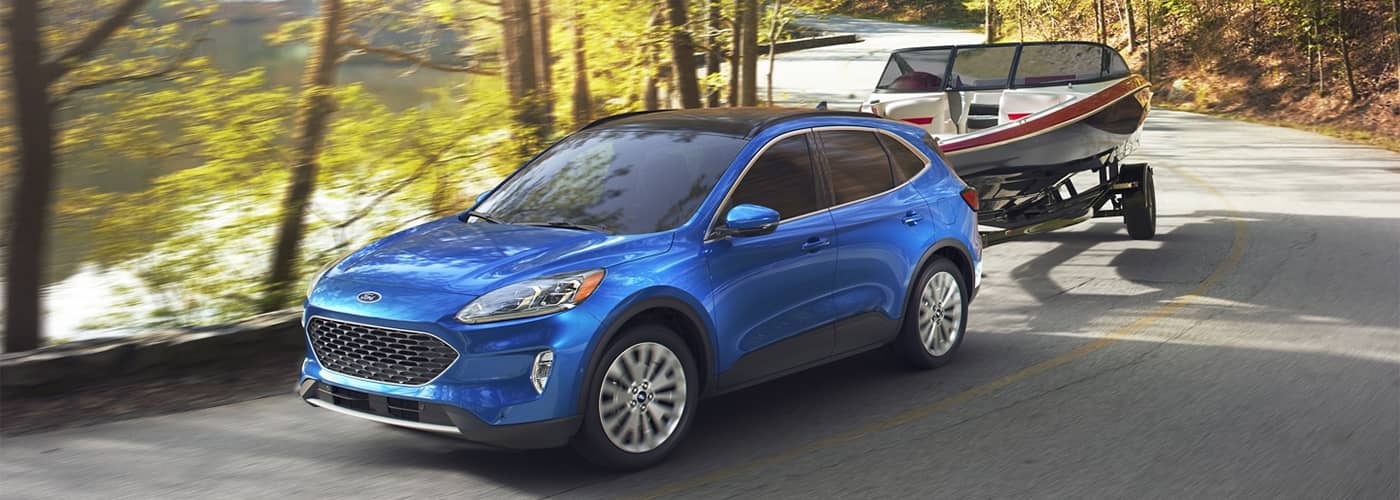 2020 Ford Escape Towing a Boat