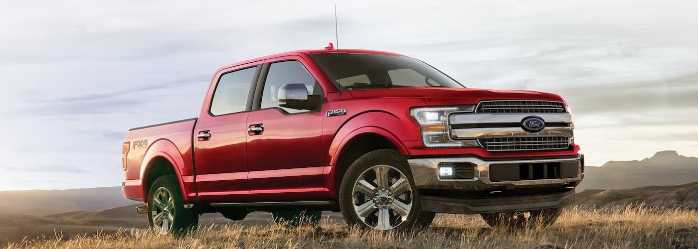 Red F-150 in a Field