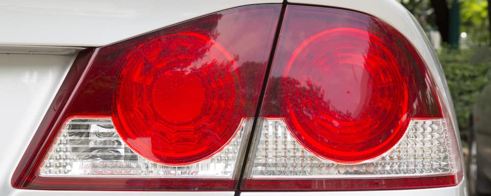 Car Brake Lights Close Up