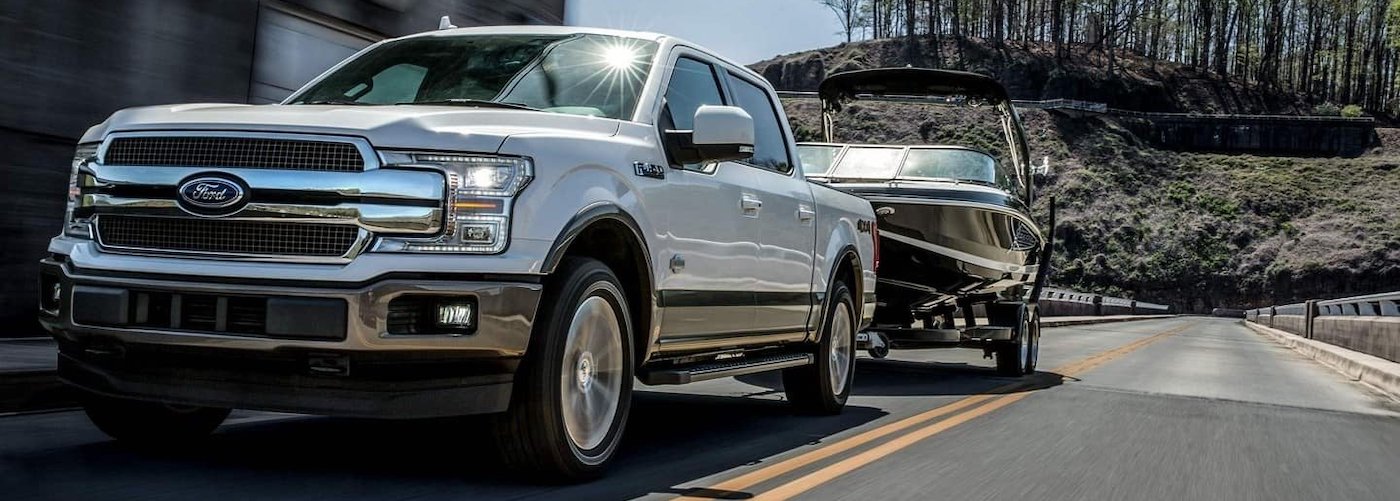 Silver F-150 Towing