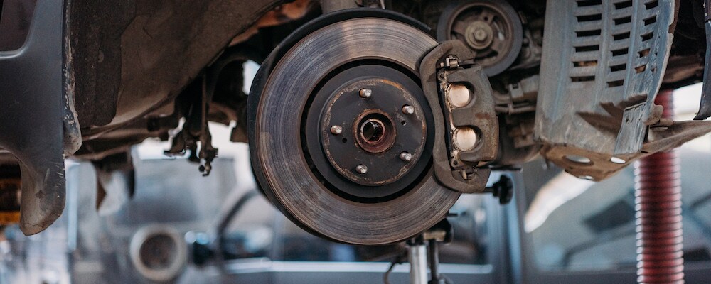 Exposed Brake Rotor