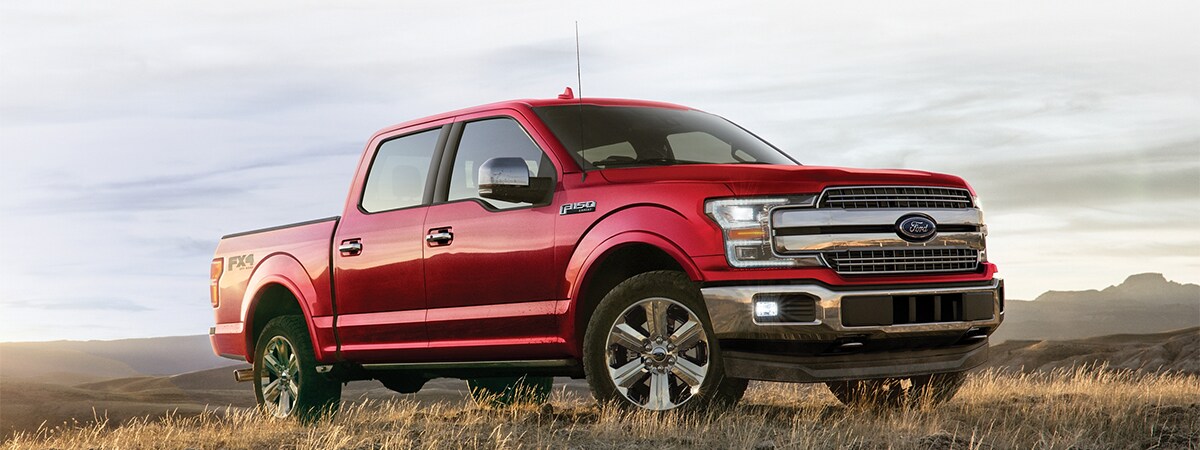 Ford F-150 parked in field